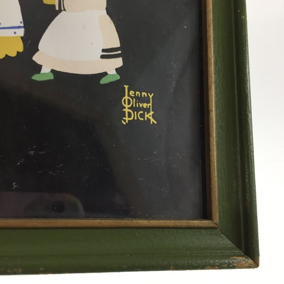 Vintage Oranges and Lemons by Jenny Oliver Dick Wood Framed Print Wall Decor - Picture 4 of 5